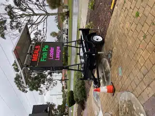 iCatcher double-sided rotated mobile sign board